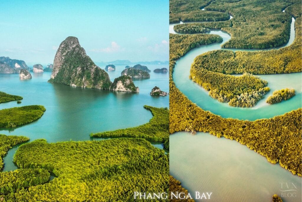 Top Family Activities In and Around Natai Beach | Twin Villas Natai Taking a Thai longtail boat to cruise through the mangroves forest and limestone karsts of Phang Nga Bay is a top family day trip idea from Twin Villas Natai.